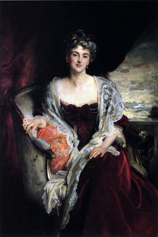  John Singer Sargent Mrs. Augustus Allusen (Osma Mary Dorothy Stanley) - Canvas Print
