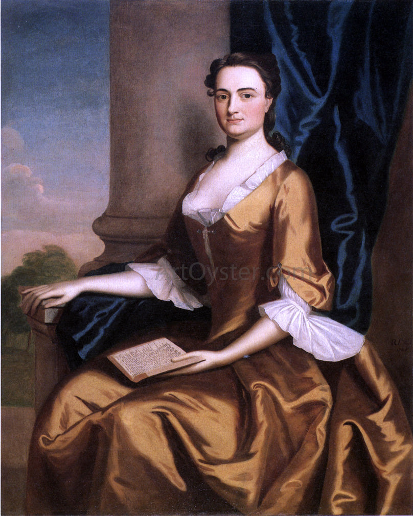  Robert Feke Mrs. Charles Apthorp (Grizzell Eastwick Apthorp) - Canvas Print