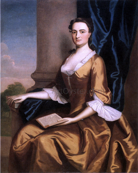  Robert Feke Mrs. Charles Apthorp (Grizzell Eastwick Apthorp) - Canvas Print