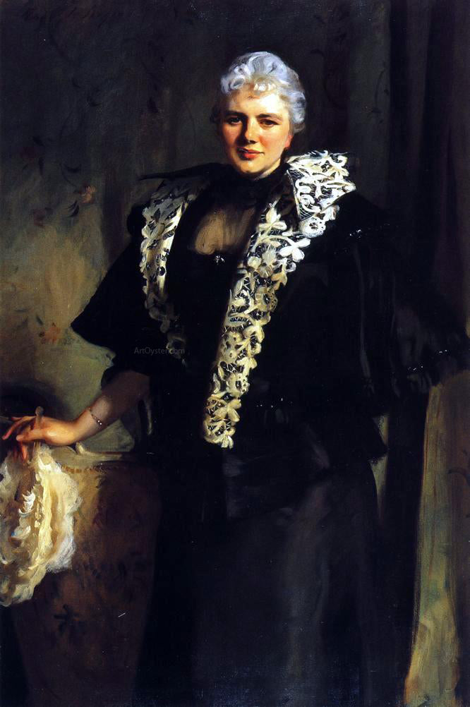  John Singer Sargent Mrs. Ernest Hill (Constance Malanie Wynne-Roberts) - Canvas Print