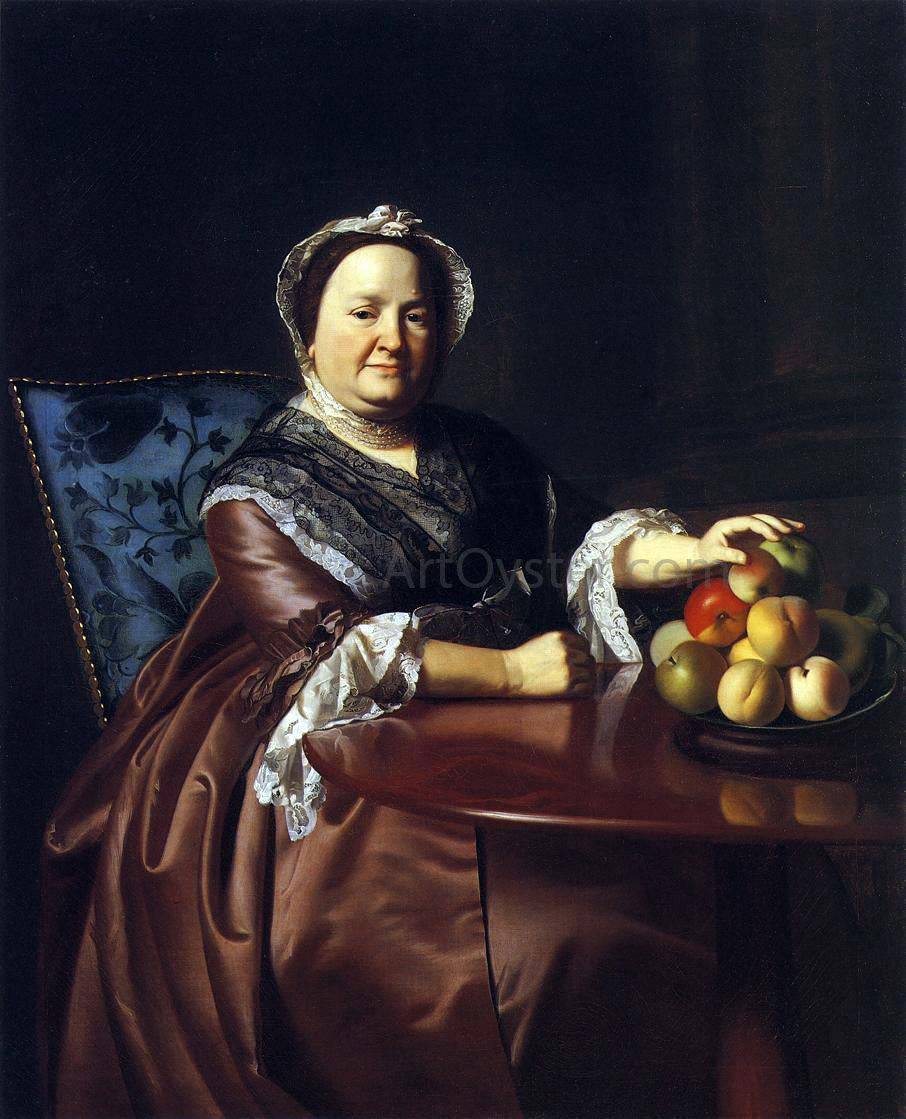 John Singleton Copley Mrs. Ezekiel Gondthwait (Elizabeth Lewis) Canvas Print – A