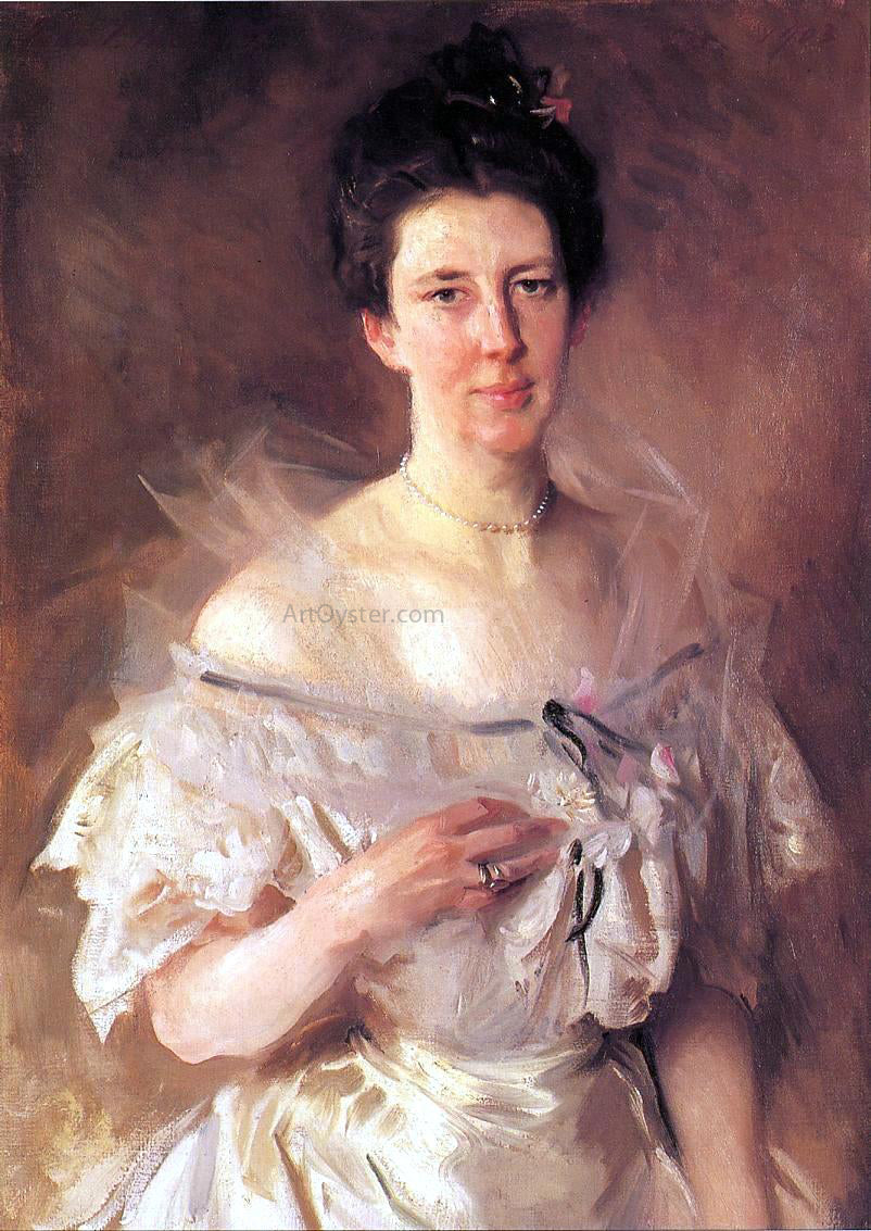  John Singer Sargent Mrs. Gardiner Greene Hammond (Esther Fiske Hammond) - Canvas Print