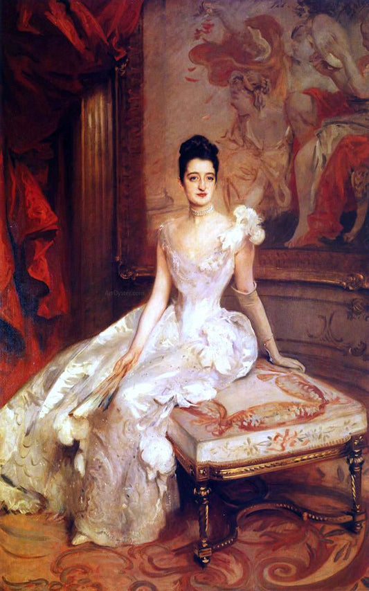  John Singer Sargent Mrs. Hamilton McKown Twombly (Florence Adele Vanderbilt) - Canvas Print