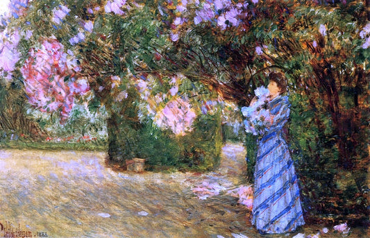  Frederick Childe Hassam Mrs. Hassam at Villiers-le-Bel - Canvas Print