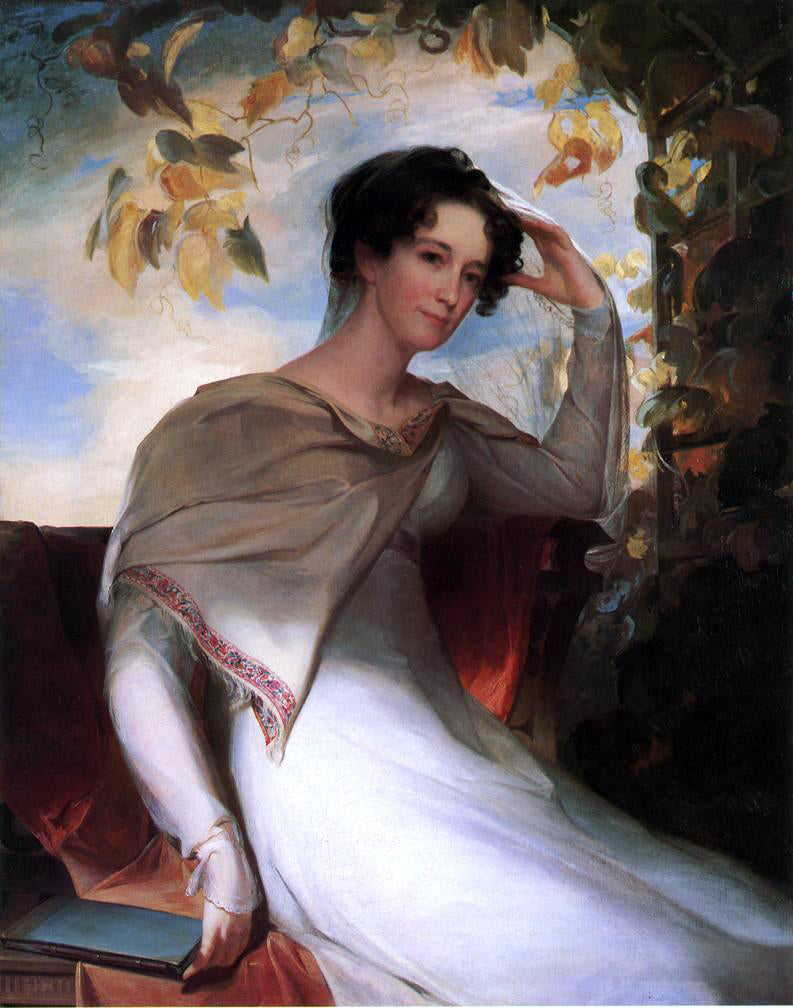  Thomas Sully Mrs. James Gibson (Elizabeth Bordley) - Canvas Print