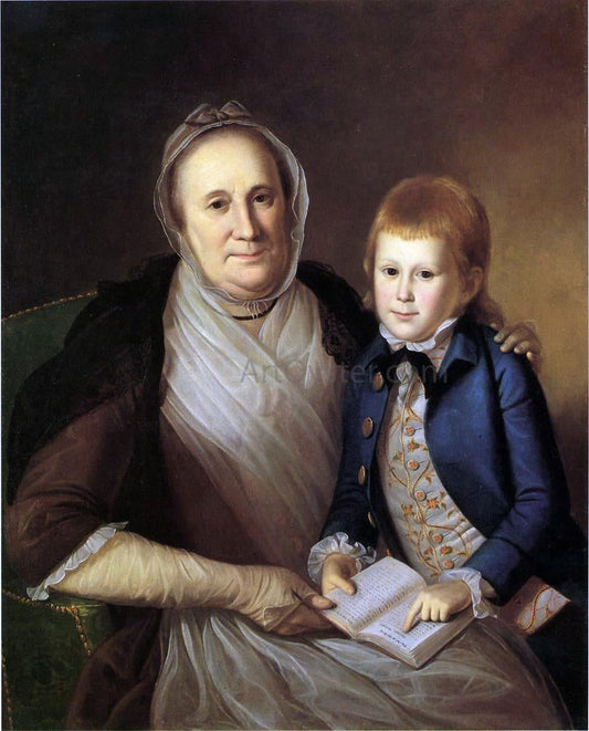  Charles Willson Peale Mrs. James Smith and Grandson - Canvas Print