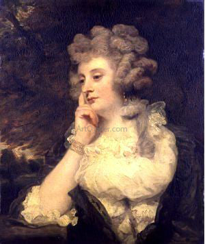  Sir Joshua Reynolds Mrs. Jane Braddyll - Canvas Print