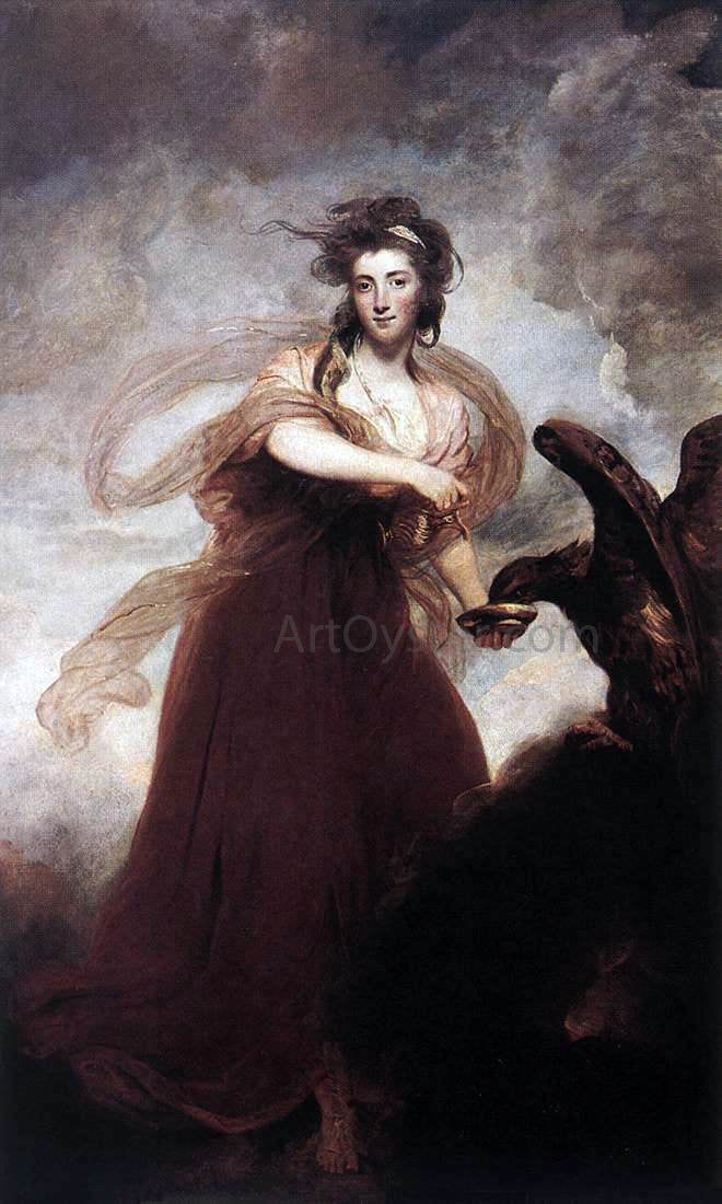  Sir Joshua Reynolds Mrs. Musters as Hebe - Canvas Print