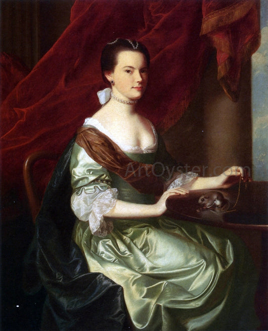  John Singleton Copley Mrs. Theodore Atkinson, Jr (Francis Deering Wentworth) - Canvas Print