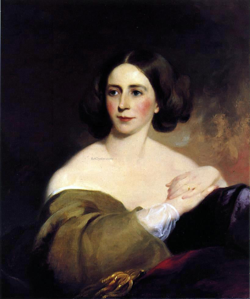  Thomas Sully Mrs. Thomas Fitzgerald (Sarah Leveing Riter) - Canvas Print