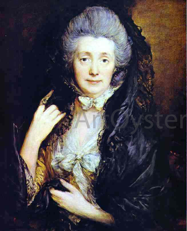  Thomas Gainsborough Mrs. Thomas Gainsborough, nee Margaret Burr - Canvas Print