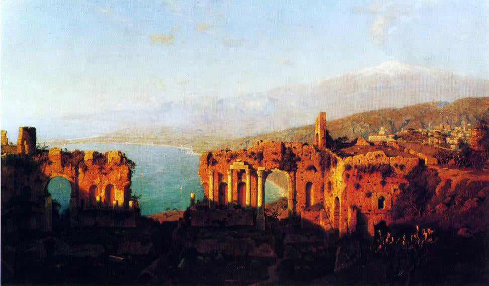  William Stanley Haseltine Mt. Etna from Taormina - Canvas Print