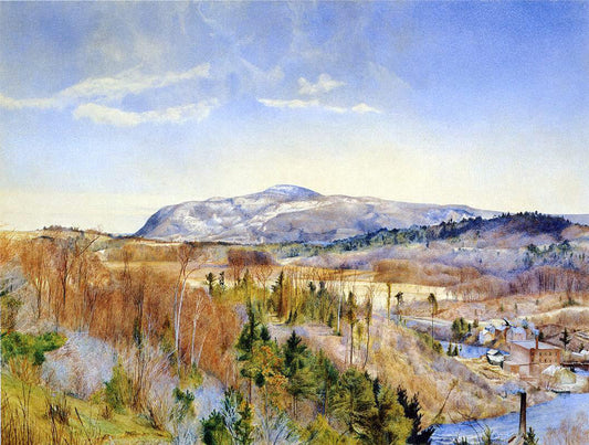  Henry Roderick Newman Mt. Everett from Monument Mountain in April - Canvas Print