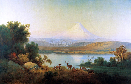 Thomas Hill Mt. Hood Erupting - Canvas Print