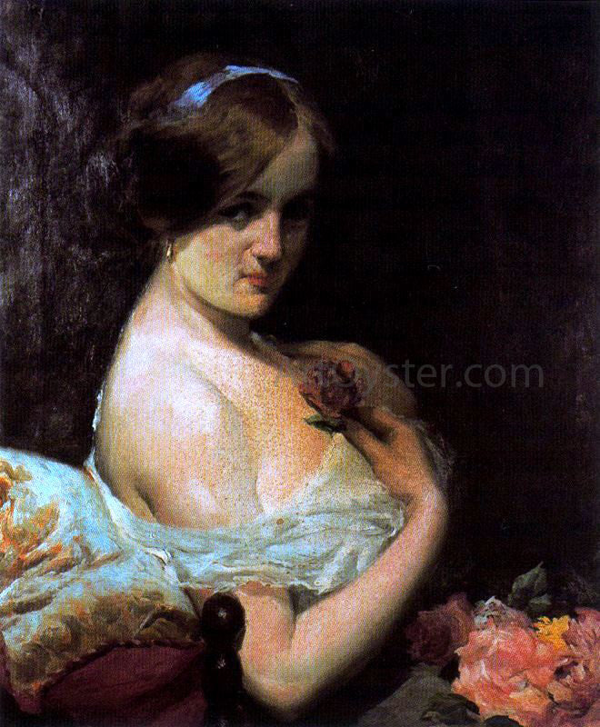  Ignacio Diaz Olano Mujer de Perfil - Canvas Print