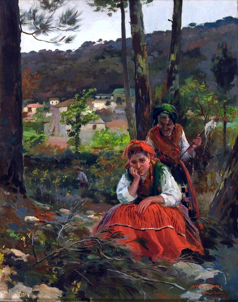  Julio Vila Prades Mujeres en el Campo - Canvas Print