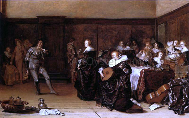  Pieter Codde Musical Company - Canvas Print