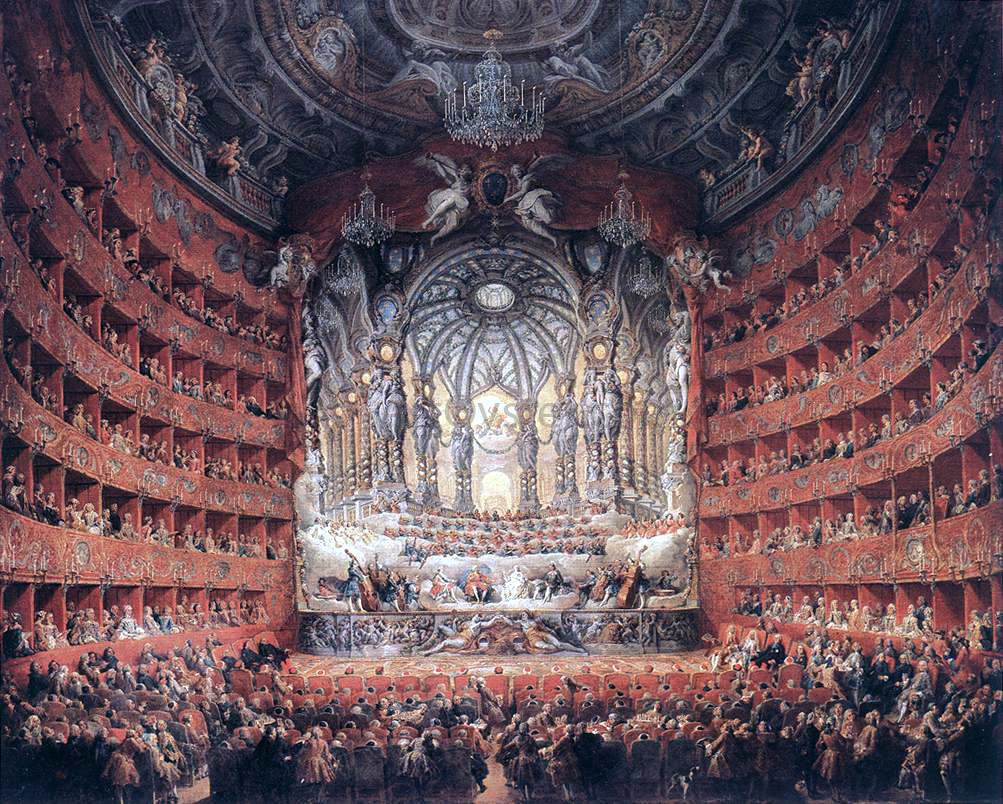  Giovanni Paolo Pannini Musical Fete - Canvas Print