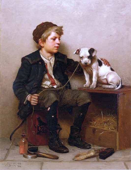  John George Brown My Best Friend - Canvas Print