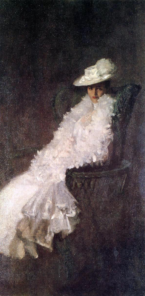  William Merritt Chase My Daughter Dieudonnee (also known as Alice Dieudonnee Chase) - Canvas Print