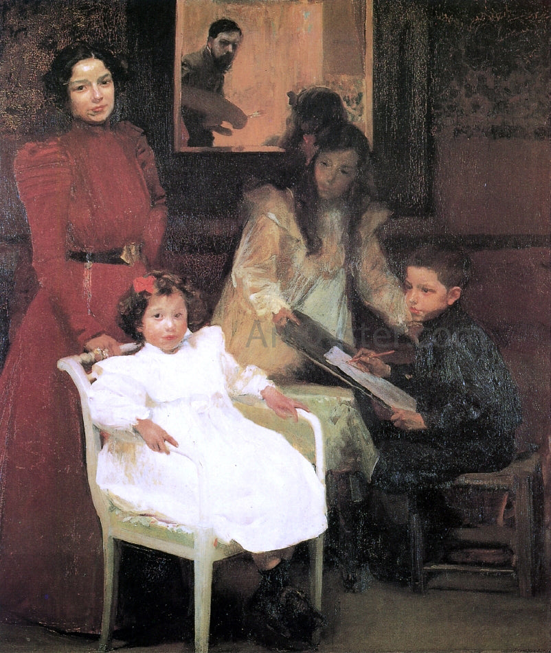  Joaquin Sorolla Y Bastida My Family - Canvas Print