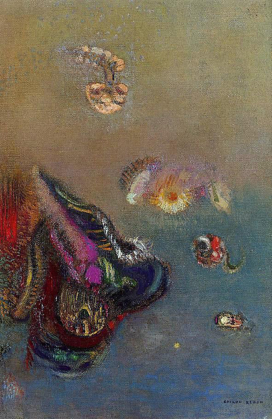  Odilon Redon Mysteries of the Sea - Canvas Print