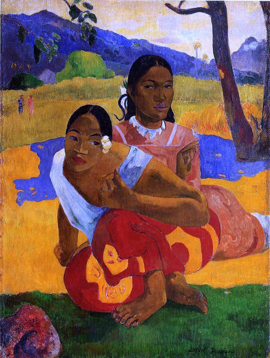  Paul Gauguin Nafeaffaa Ipolpo (also known as When Will You Marry?) - Canvas Print