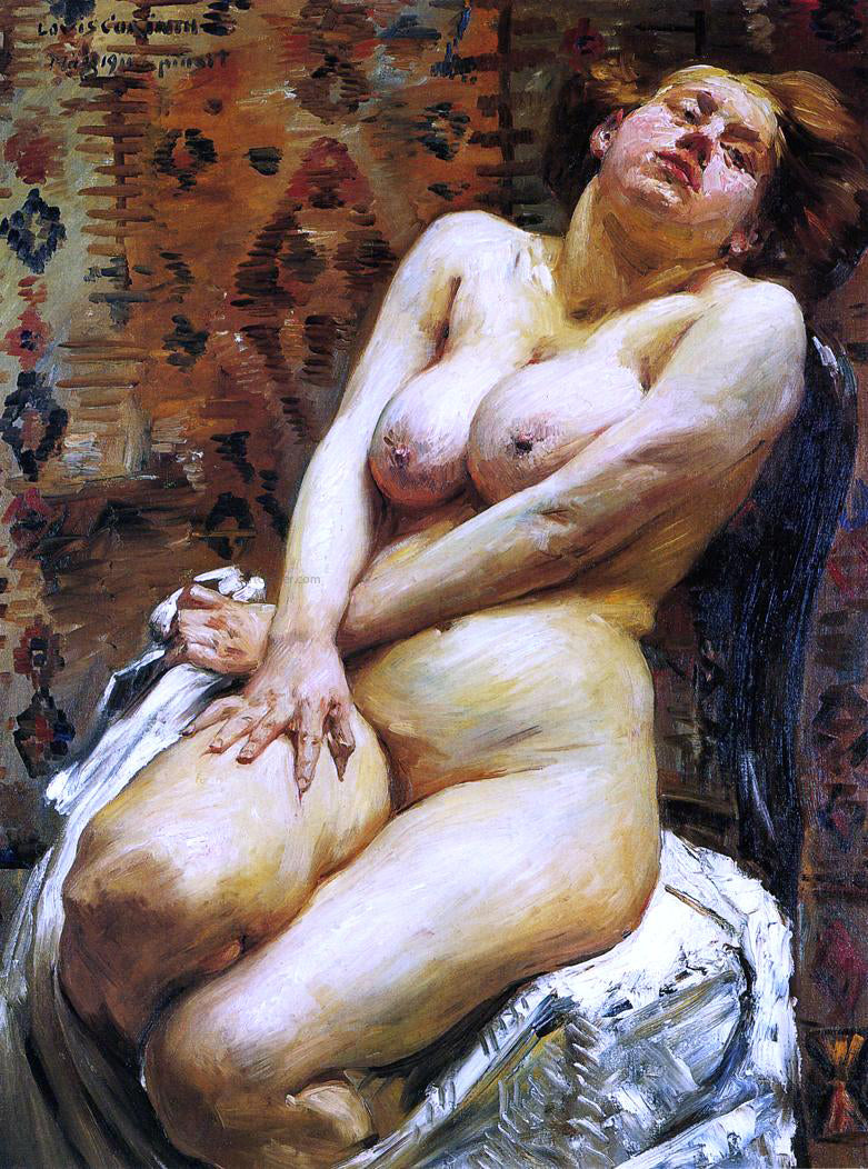  Lovis Corinth Nana, Female Nude - Canvas Print