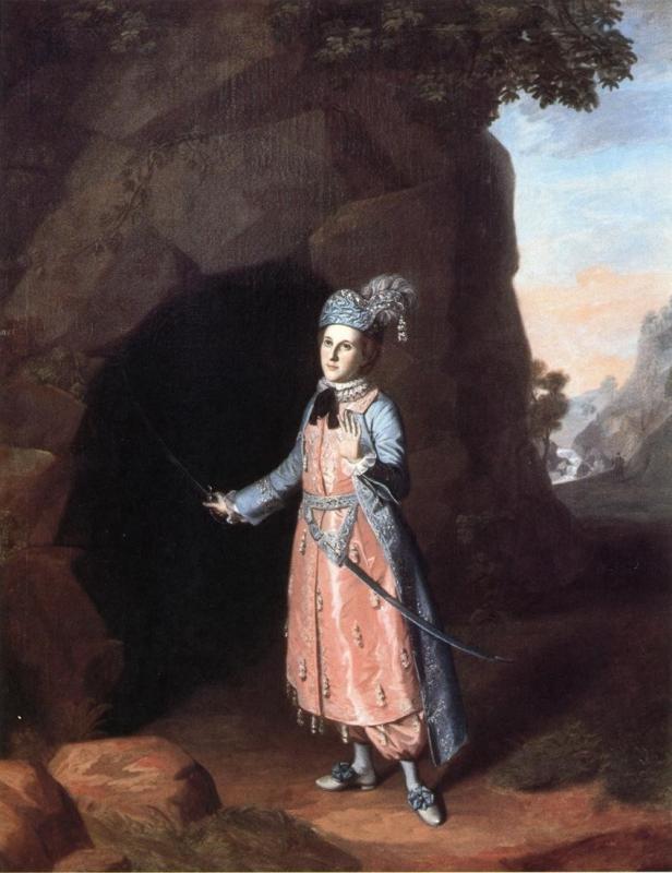  Charles Willson Peale Nancy Hallam as Fidele in Shakespeare's Cymbeline - Canvas Print