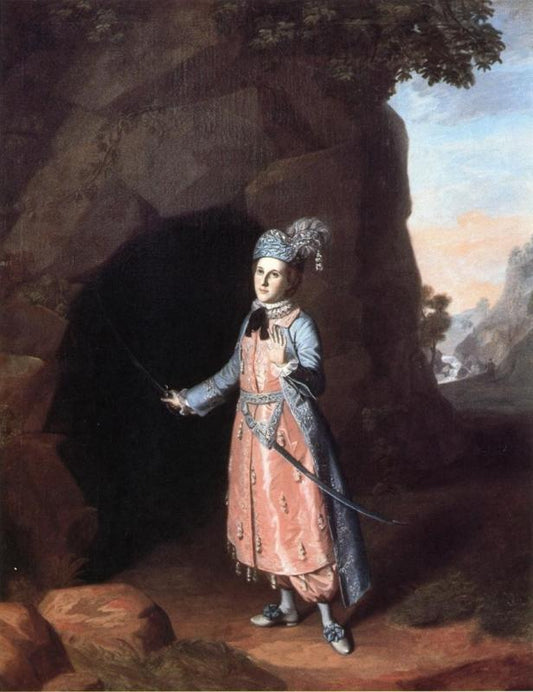  Charles Willson Peale Nancy Hallam as Fidele in Shakespeare's Cymbeline - Canvas Print