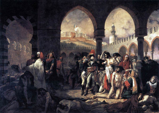  Antoine-Jean Gros Napoleon Bonaparte Visiting the Plague-stricken at Jaffa - Canvas Print