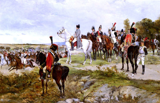  James Alexander Walker Napoleon Watching The Battle Of Friedland, 1807 - Canvas Print