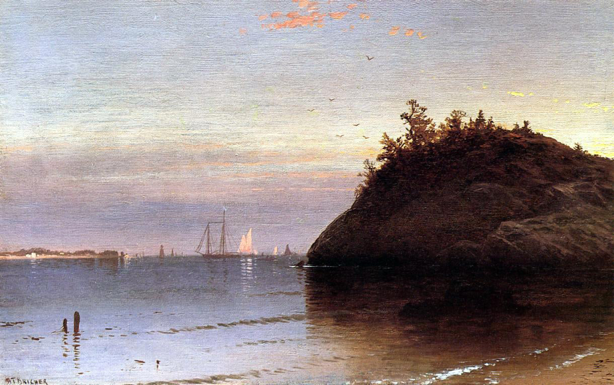  Alfred Thompson Bricher Narragansett Bay - Canvas Print