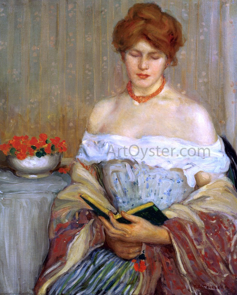  Frederick Carl Frieseke Nasturtiums - Canvas Print