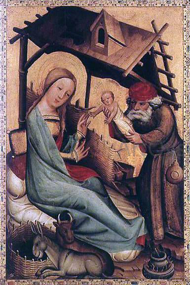  Master Bertram Nativity, panel from Grabow Altarpiece - Canvas Print