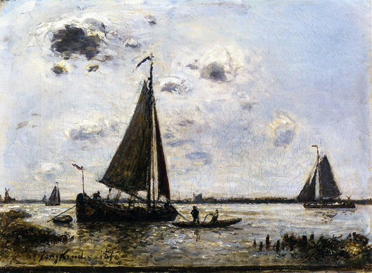 Johan Barthold Jongkind Near Dordrecht - Canvas Print