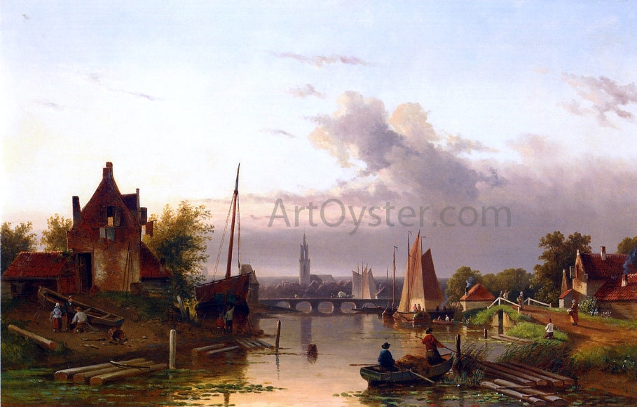  Charles Joseph Leickert Near Haarlem - Canvas Print