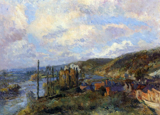  Albert Lebourg Near Rouen: the Cliffs of Saint-Adrien - Canvas Print