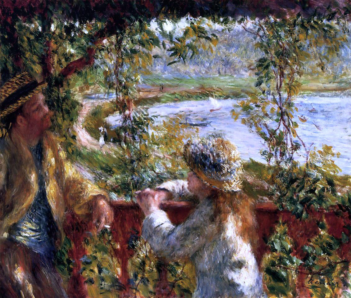  Pierre Auguste Renoir Near the Lake - Canvas Print