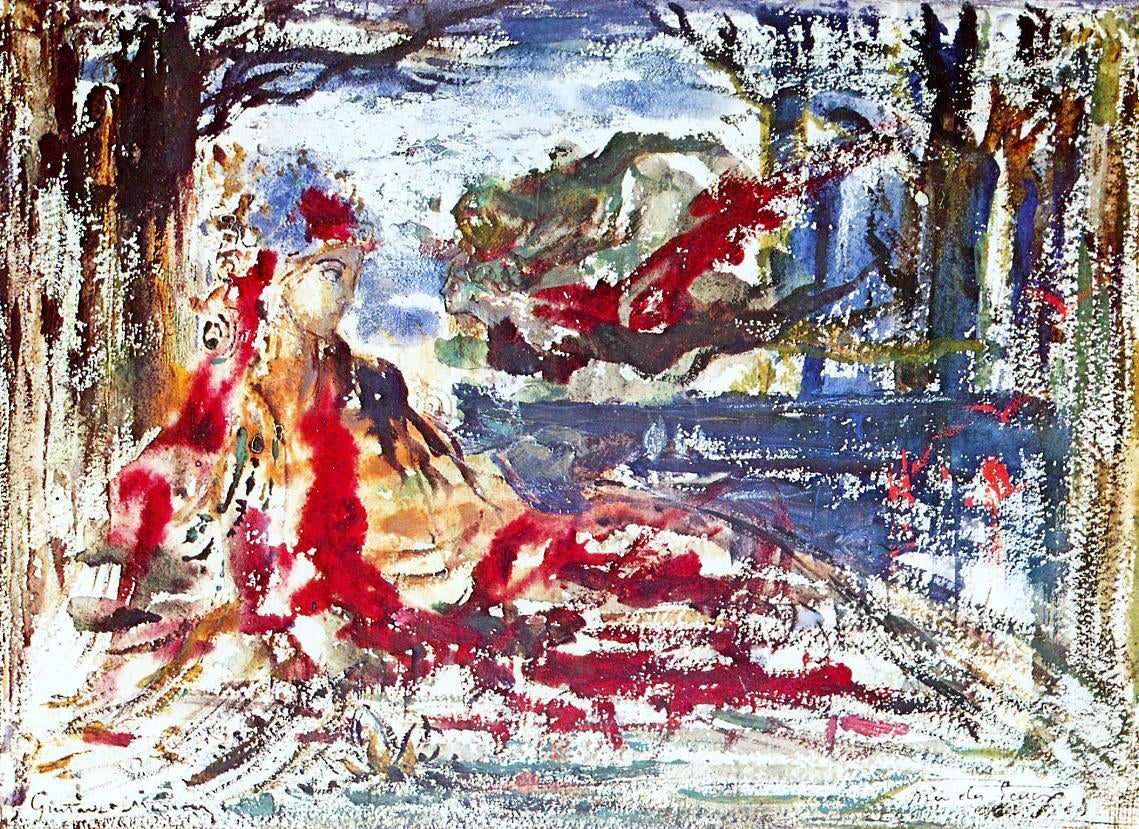  Gustave Moreau Near the Water - Canvas Print