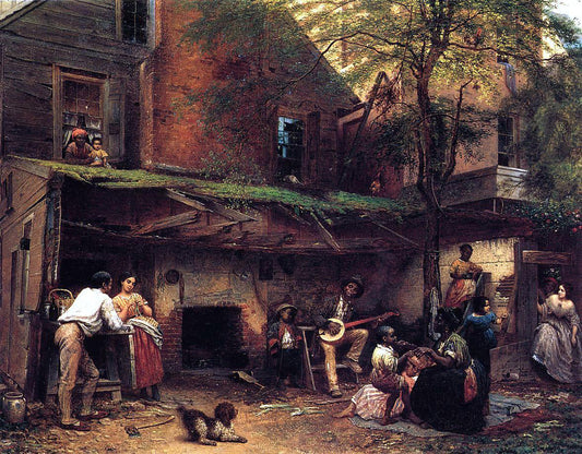  Eastman Johnson Negro Life in the South - Canvas Print