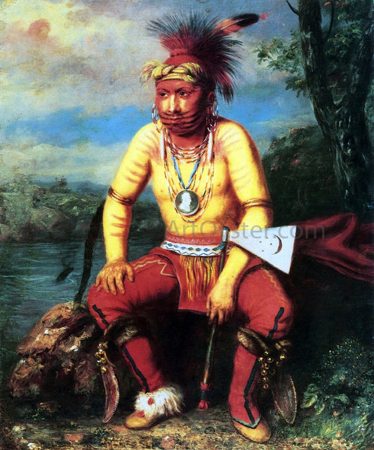  Charles Bird King Nesouaquoit (Bear in the Fork of a Tree), A Fox Chief - Canvas Print