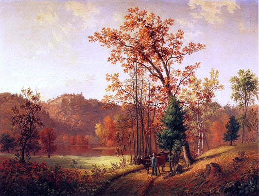  Samuel Lancaster Gerry New England Autumn (also known as Landscape, Autumn) - Canvas Print