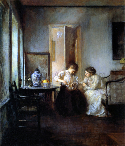  Edmund Tarbell New England Interior - Canvas Print
