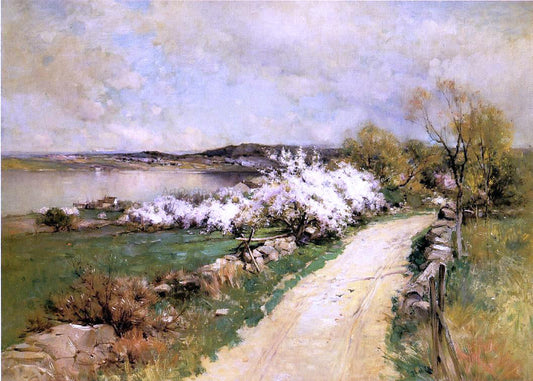  George Henry Smillie New England Landscape in Spring - Canvas Print