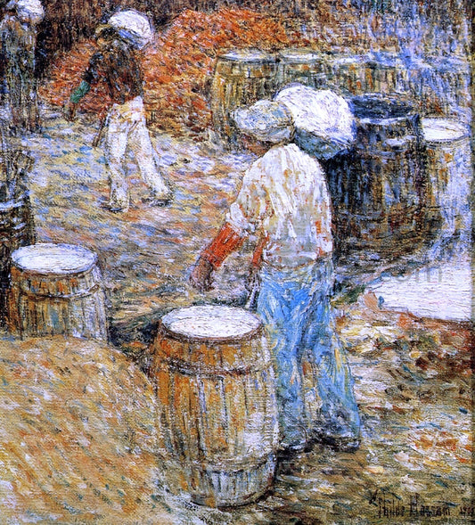  Frederick Childe Hassam New York Hod Carriers - Canvas Print