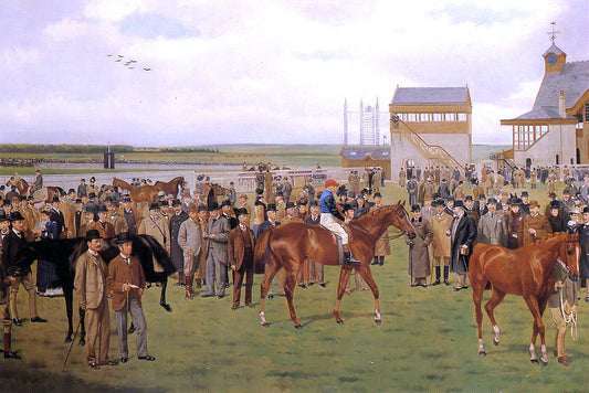  Isaac J Cullin Newmarket, The Rowley Mile Course, The 2,000 Guineas - Canvas Print