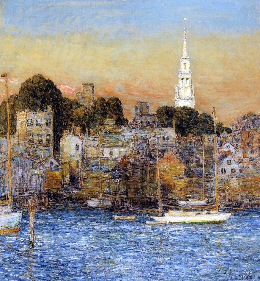  Frederick Childe Hassam Newport, October Sundown - Canvas Print