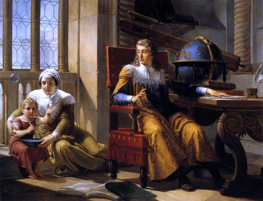  Filippo Pelagio Palagi Newton's Discovery of the Refraction of Light - Canvas Print