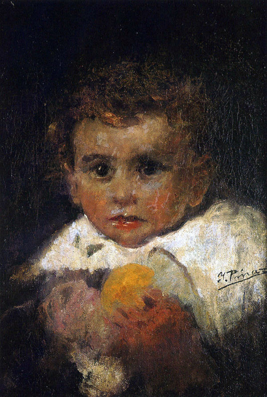  Ignacio Pinazo Camarlech Nino - Canvas Print